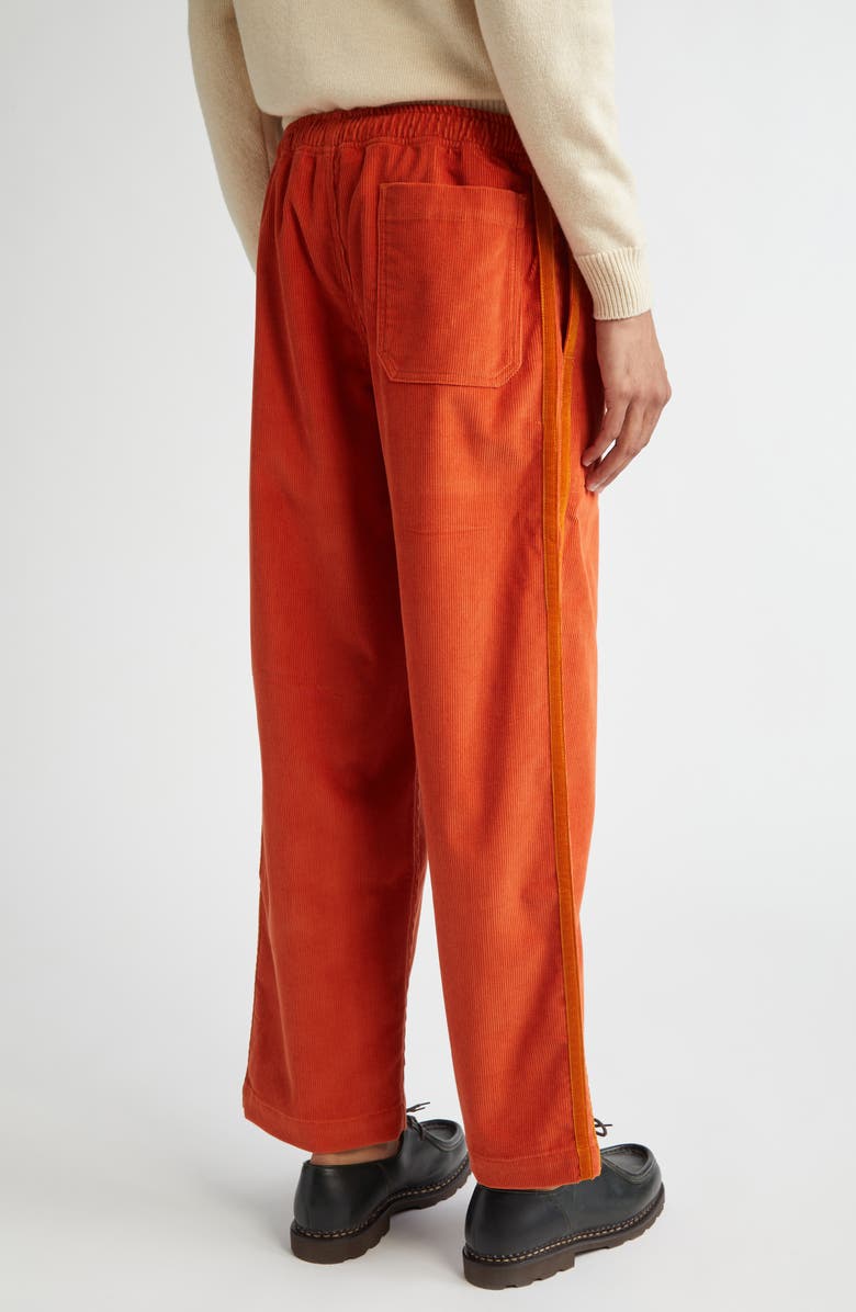 Bode Stripe Trim Corduroy Track Pants, Alternate, color, Multicolor