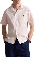 Polo Ralph Lauren Classic Fit Stripe Cotton Oxford Cloth Camp Shirt