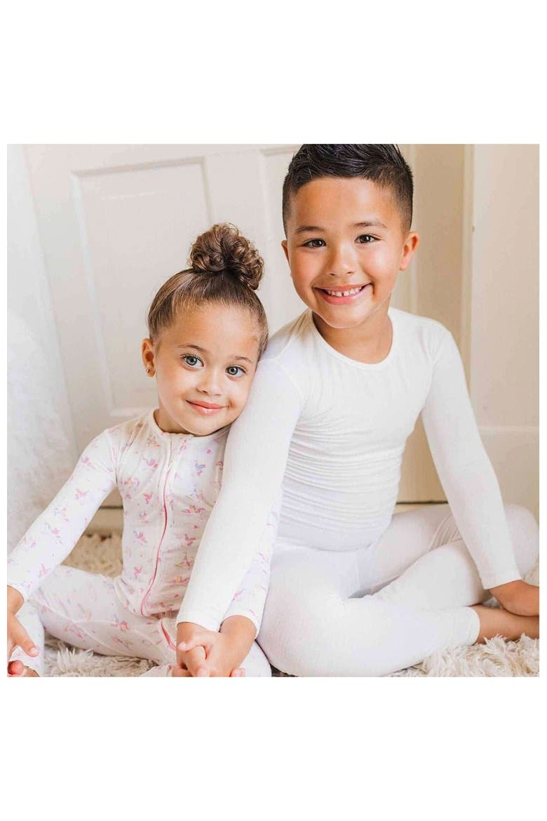 Kids' Milk White Set of 2 Piece Pajamas, Alternate, color, Milk White