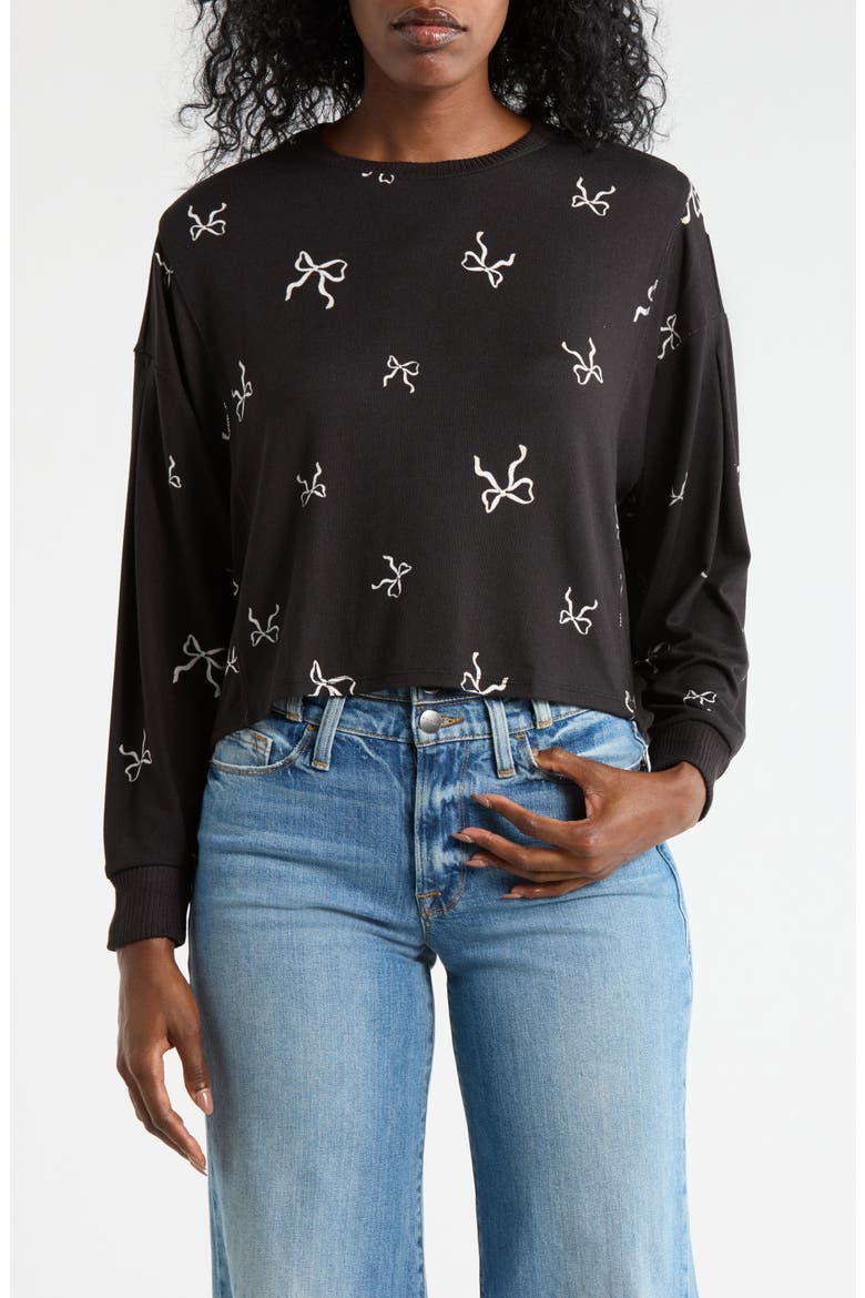 Back Detail Top, Main, color, BLACK MULTI COMBO