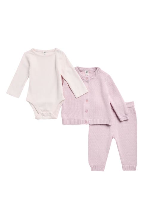 Kids' 3-Piece Cardigan, Bodysuit & Pants Set