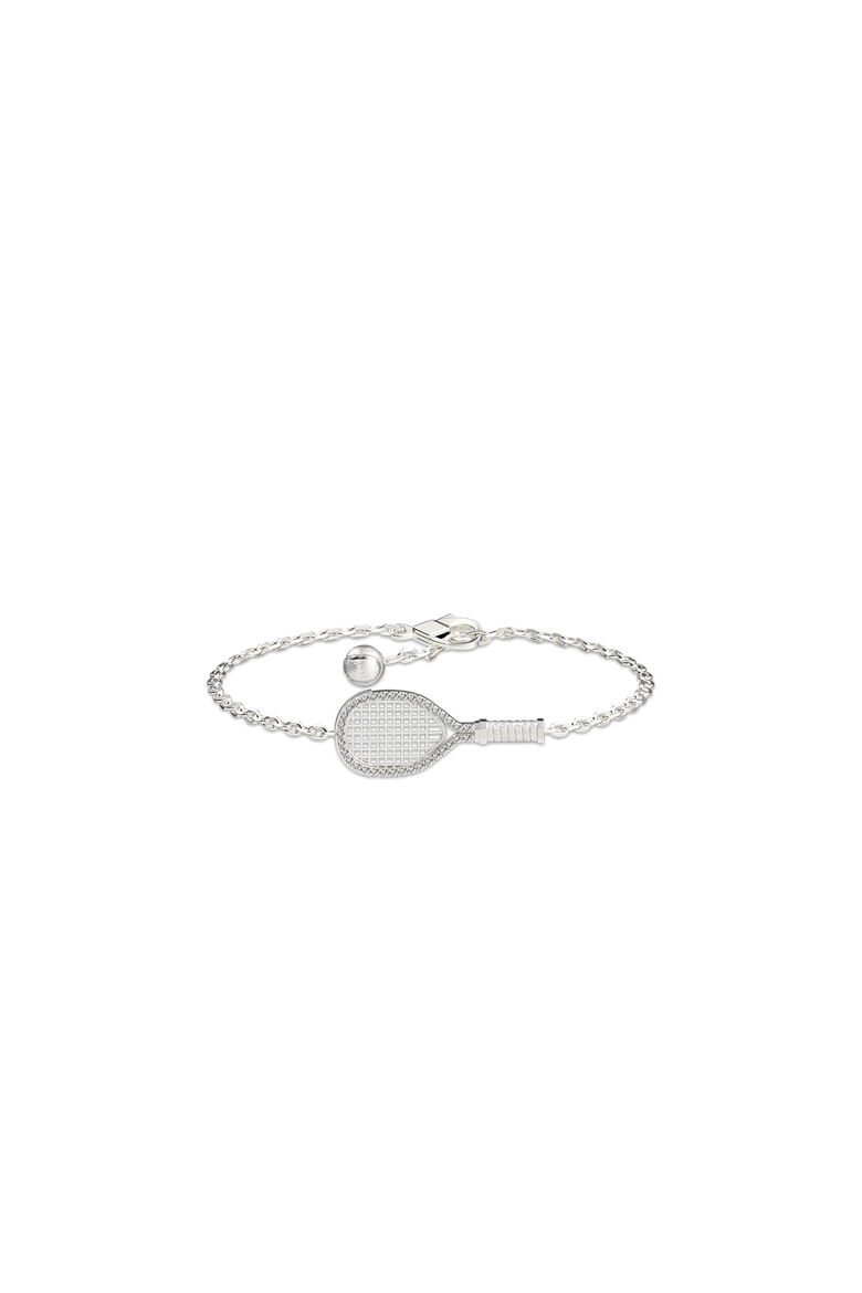 The Tennis Bracelet, White Diamond Halo, Alternate, color, Silver / White Diamond