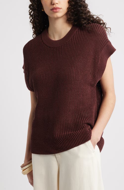 Nordstrom Crewneck Sweater In Brown Raisin