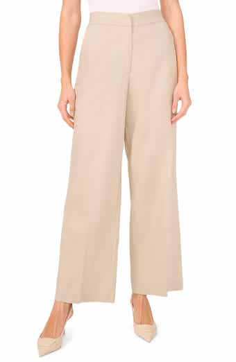 Halogen® Linen Blend Crop Wide Leg Pants