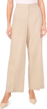 Halogen® Linen Blend Crop Wide Leg Pants