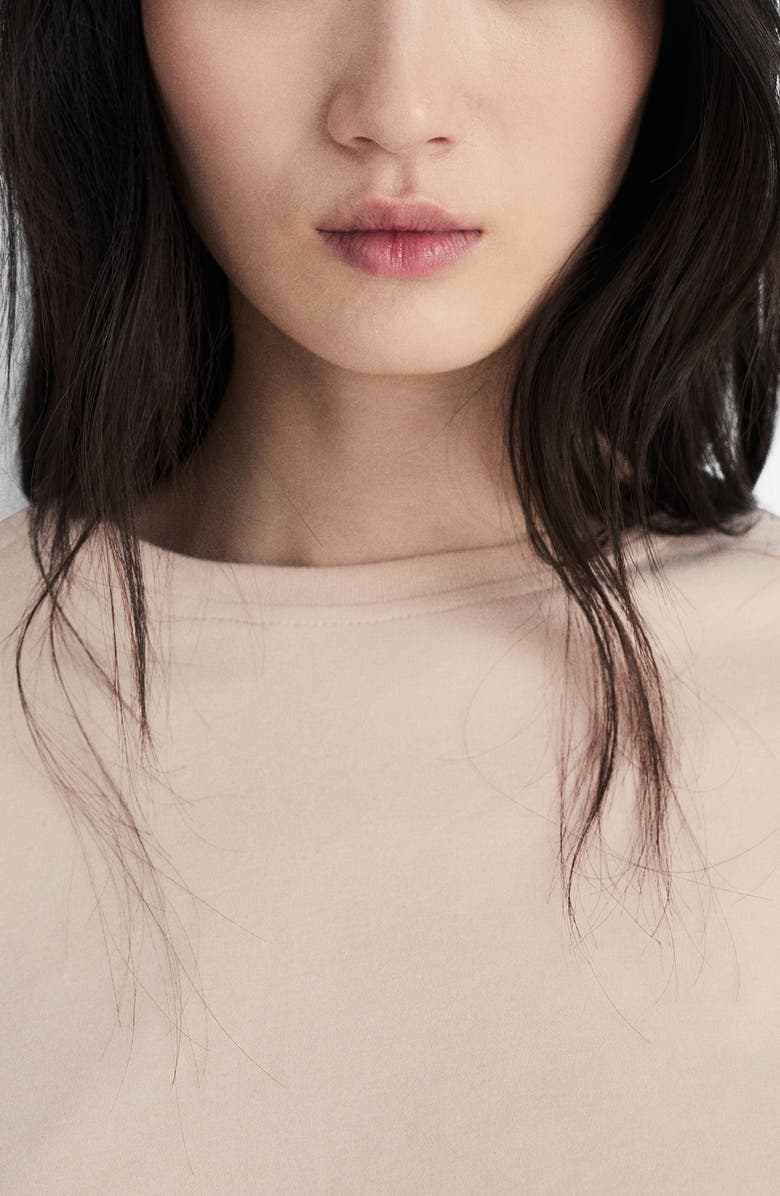 MANGO Cotton Sweatshirt, Alternate, color, Salmon