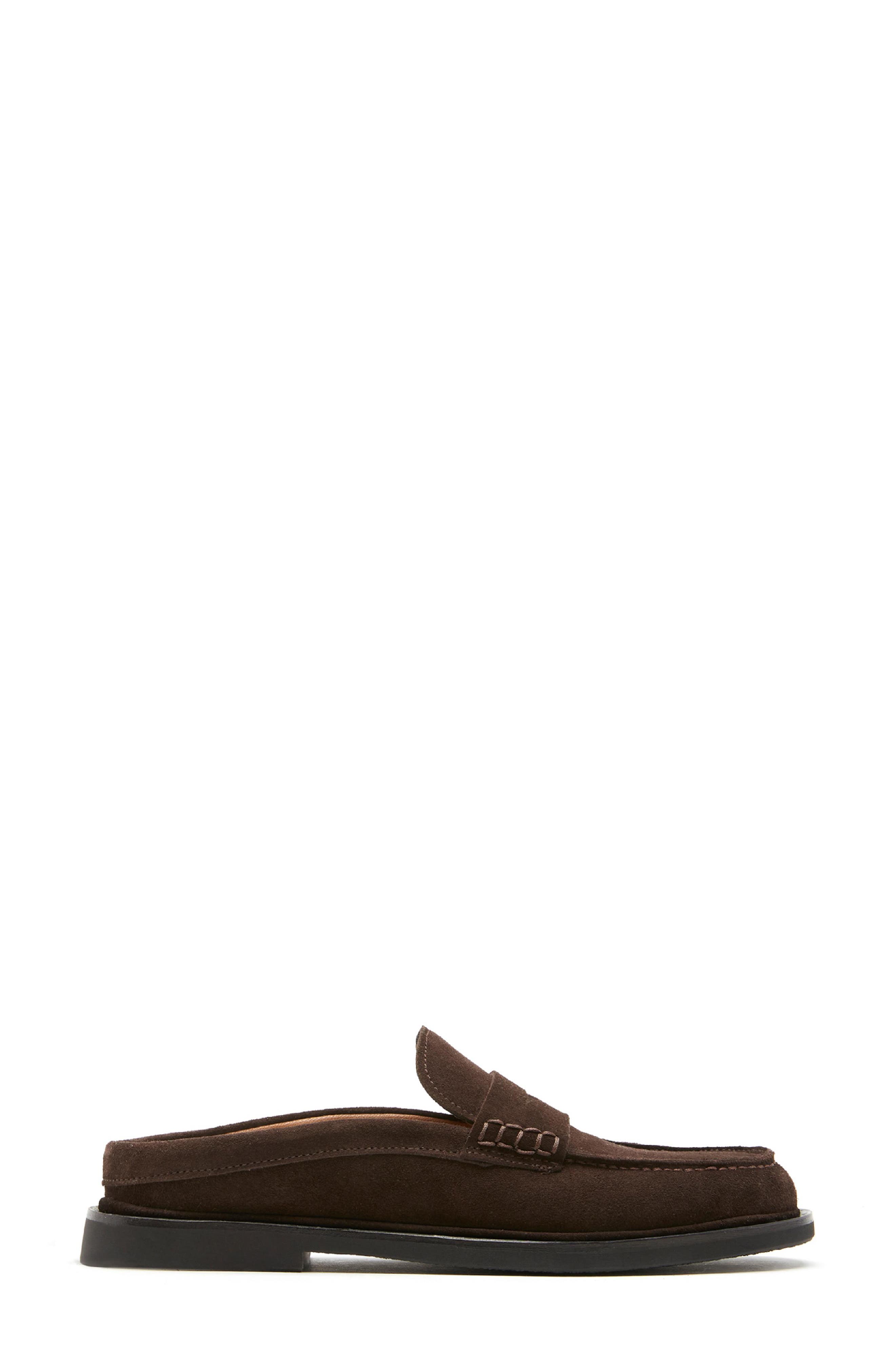 Malcam City Dry™ Waterproof Penny Loafer Mule, Alternate, color, BRUNETTE SUEDE