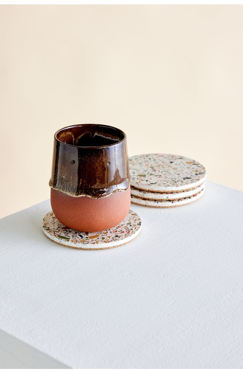 kanju Interiors Terrazzo Coasters - Set of 4, Main, color,