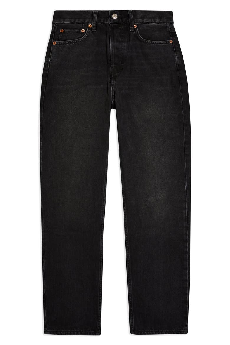 Washed Black Dad Jeans, Alternate, color, WASHED BLACK