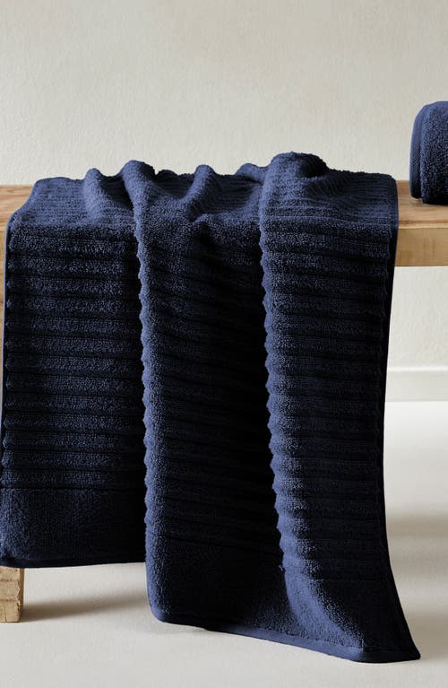 Woven & Weft Combed Cotton 2-pack Bath Towels In Blue