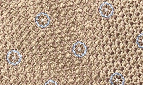 Nordstrom Barbaro Neat Silk Tie In Brown