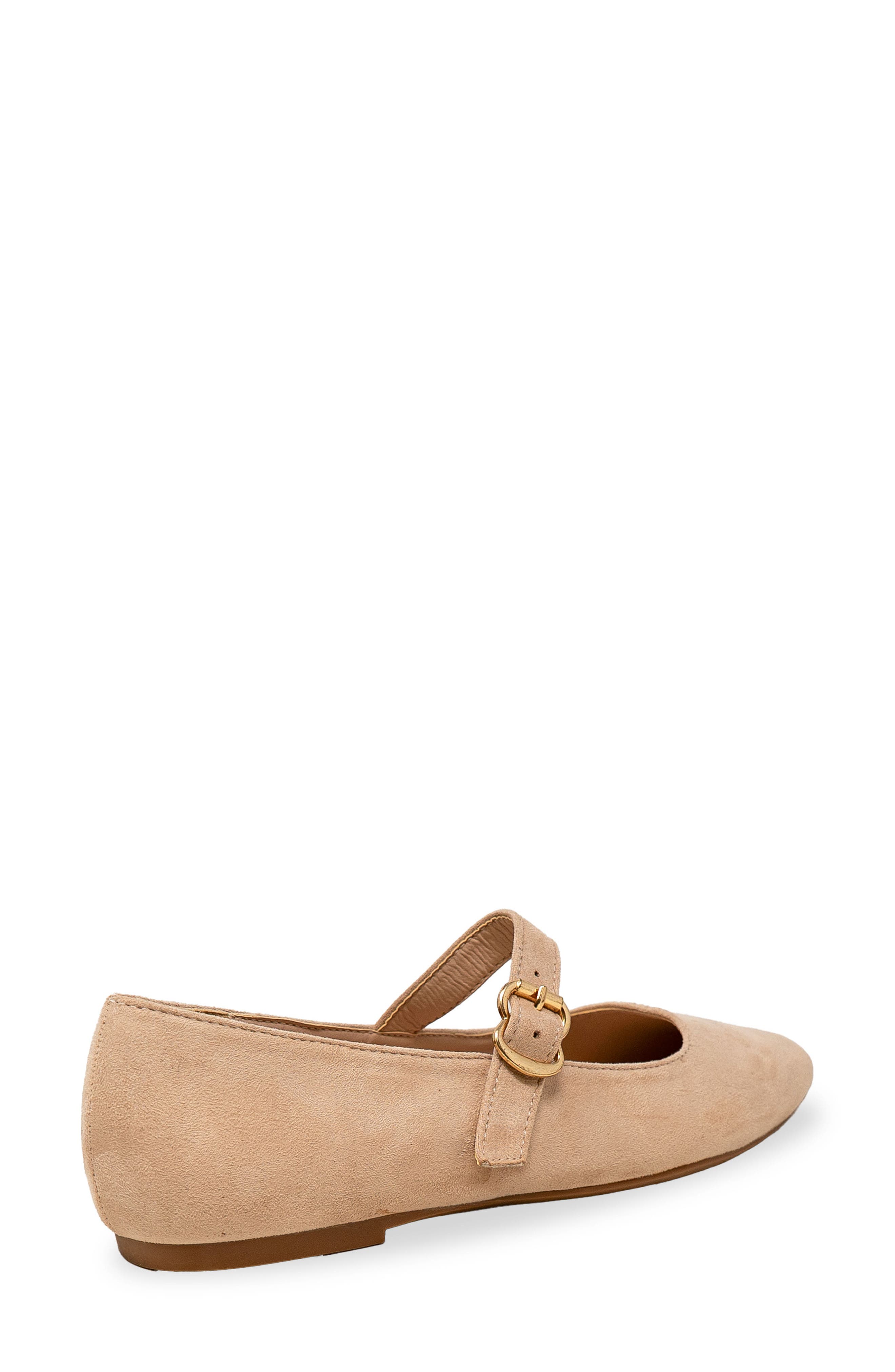 Mary Jane Flat, Alternate, color, BEIGE SUEDE