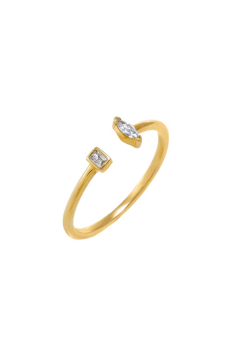 BY ADINA EDEN Diamond Baguette X Marquise Claw Ring 14K, Main, color, 