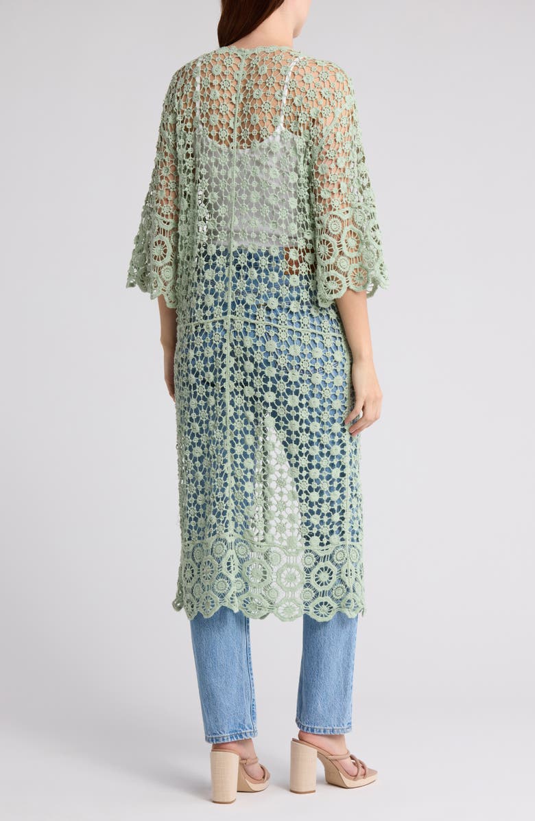 AREA STARS Open Knit Cardigan Duster, Alternate, color,