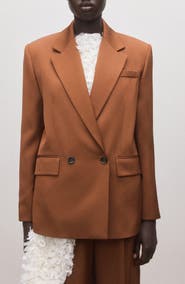 MANGO Double Breasted Blazer