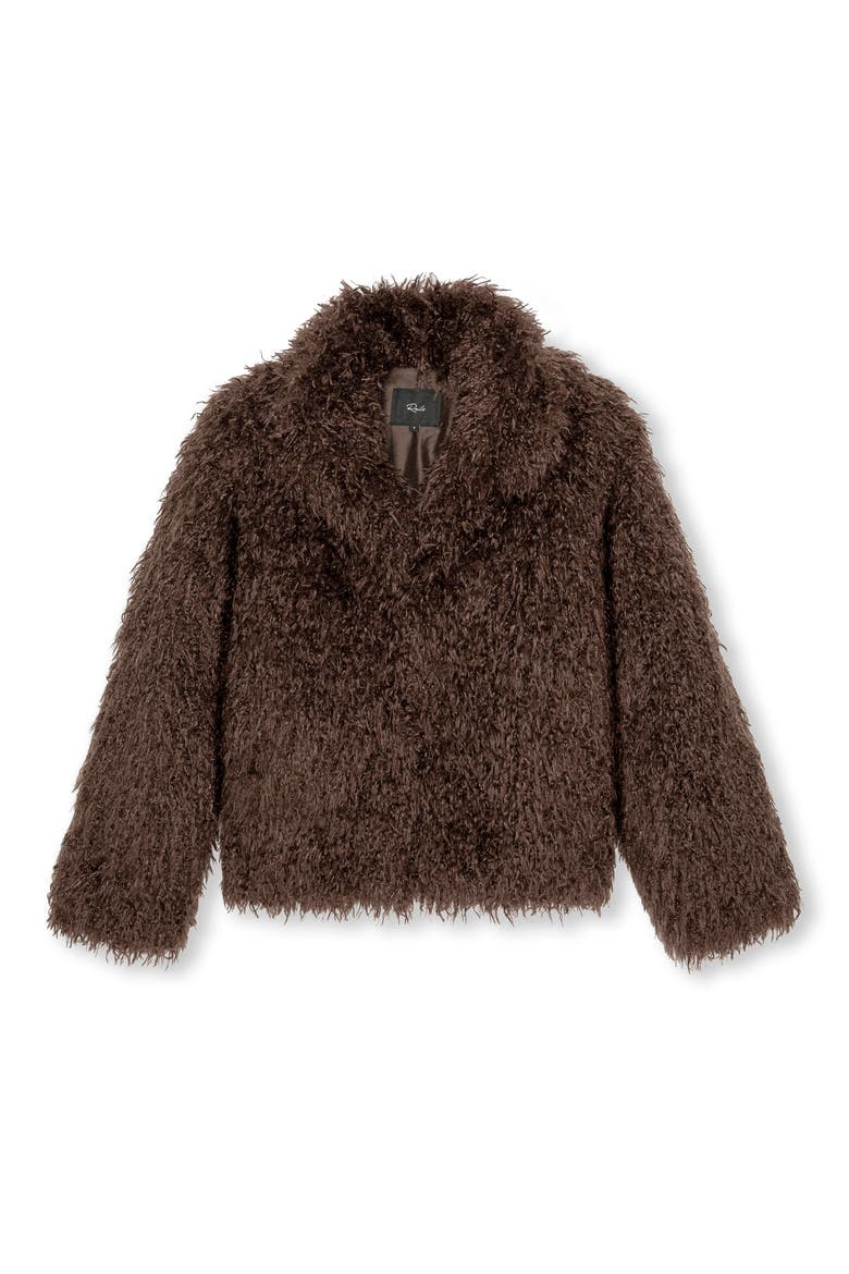 Blisse Faux Fur Coat, Alternate, color, ESPRESSO