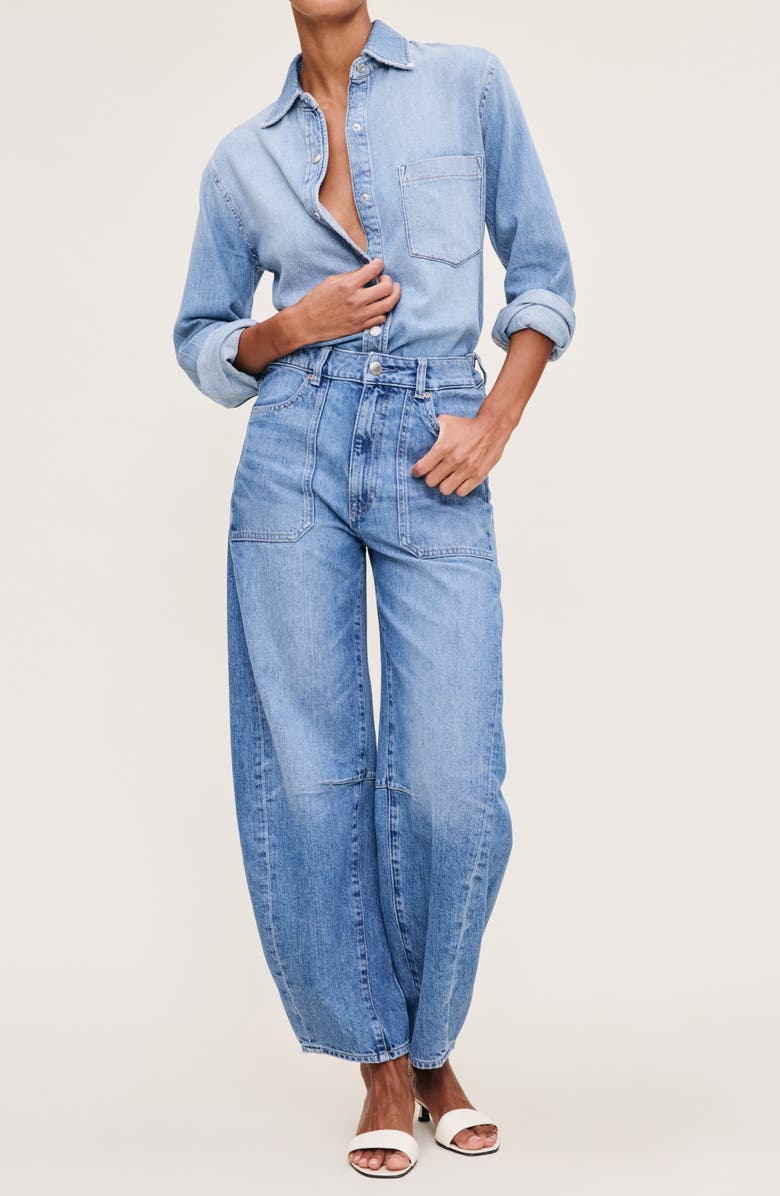 DL1961 Miro High Waist Ankle Barrel Jeans, Alternate, color, 