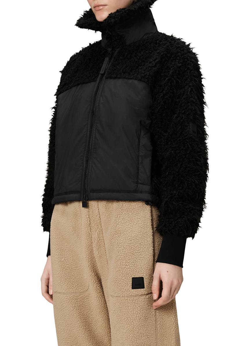 Rains Trikala Vision Fleece Jacket, Alternate, color, Black