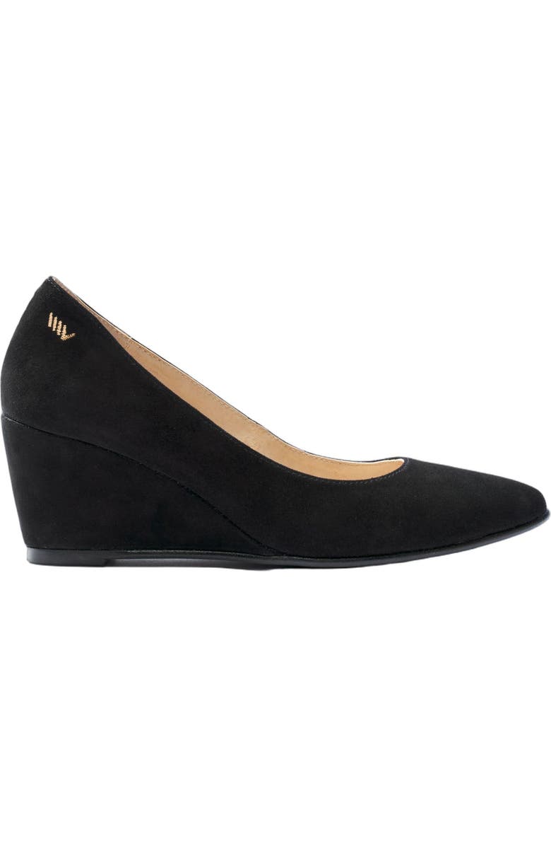 VISCATA Verona Suede Wedges, Main, color, Black