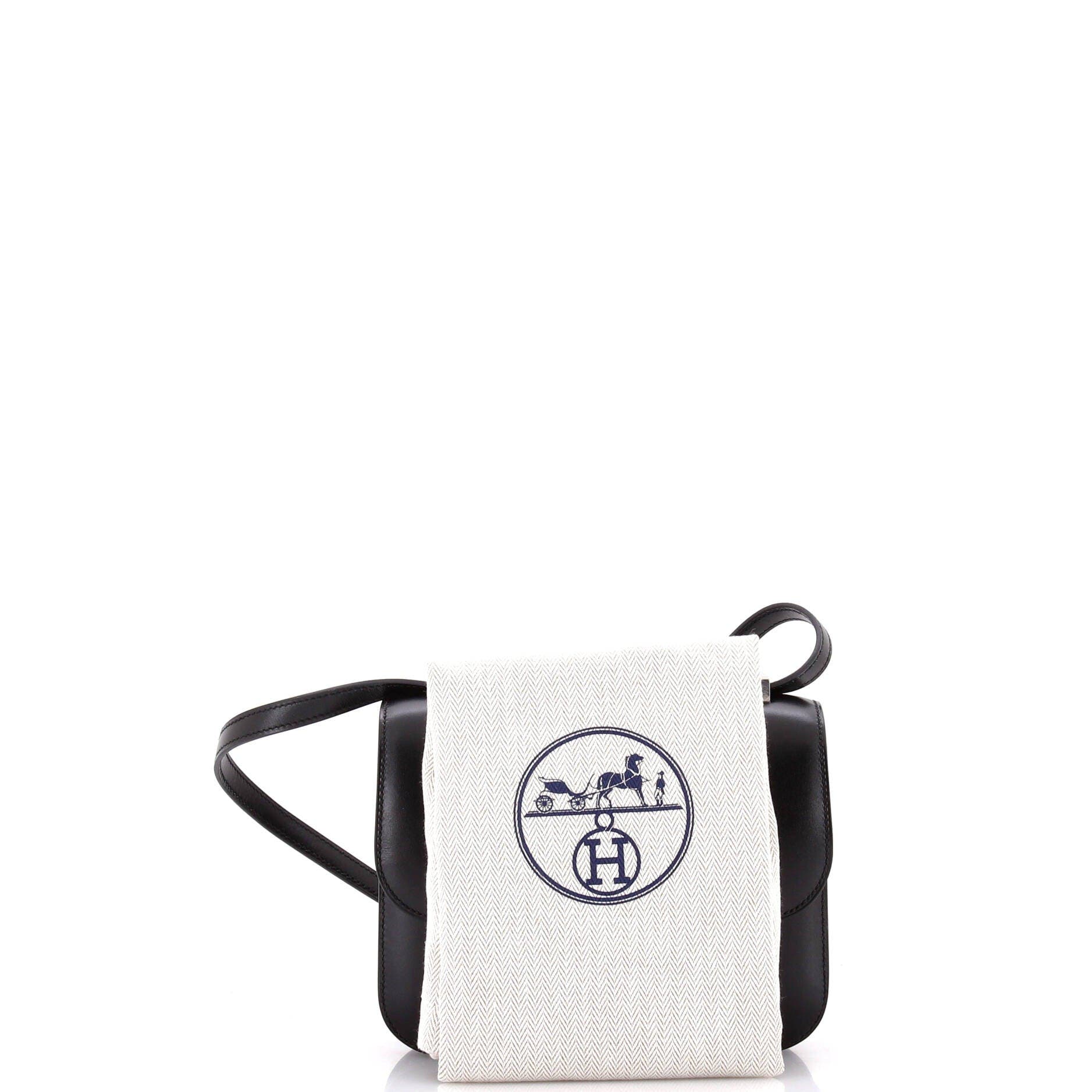 Pre-Owned Hermes Constance Bag Box Calf with Aventurine 18, Alternate, color, Noir