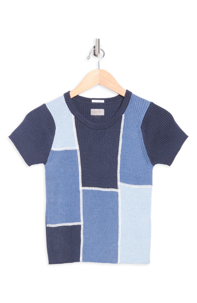 MOTHER The Block Rib Knit T-Shirt, Alternate, color, Patching Things Up
