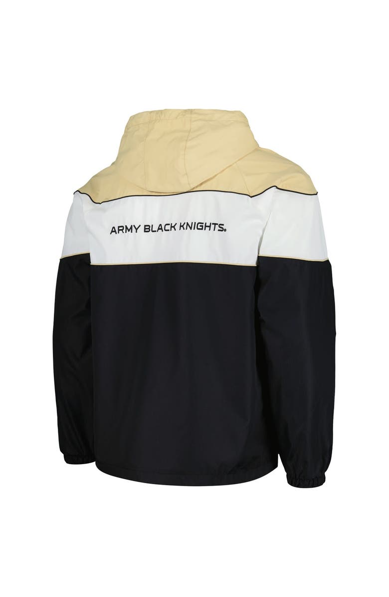 G-III SPORTS BY CARL BANKS Men's G-III Sports by Carl Banks Black Army Black Knights Center Line Half-Zip Raglan Hoodie Jacket, Alternate, color, 