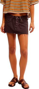 Free People Lainey Cutoff Miniskirt