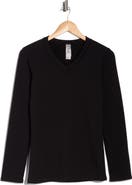 GO COUTURE V-Neck Long Sleeve T-Shirt