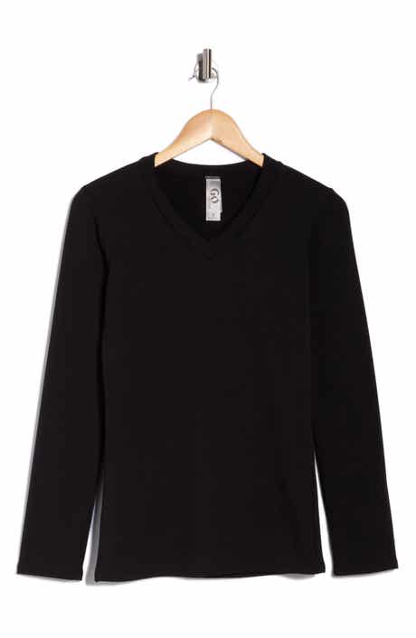 GO COUTURE V-Neck Long Sleeve T-Shirt