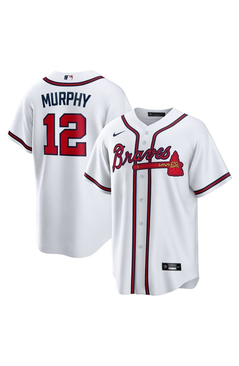Nike Men's Nike Sean Murphy White Atlanta Braves Replica Player Jersey, Main, color, 