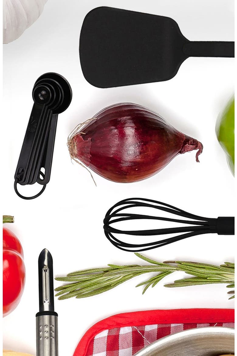 Cooking Utensil 10-Piece Set, Alternate, color, BLACK