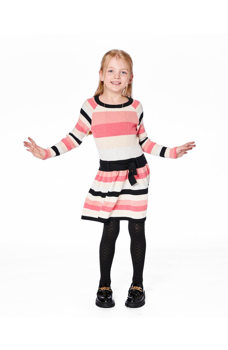 Deux par Deux Striped Knit Dress, Alternate, color,