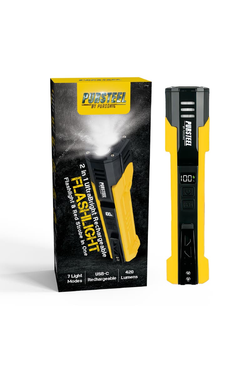 2-in-1 UltraBright Flashlight & Red Strobe, Main, color, Multicolor