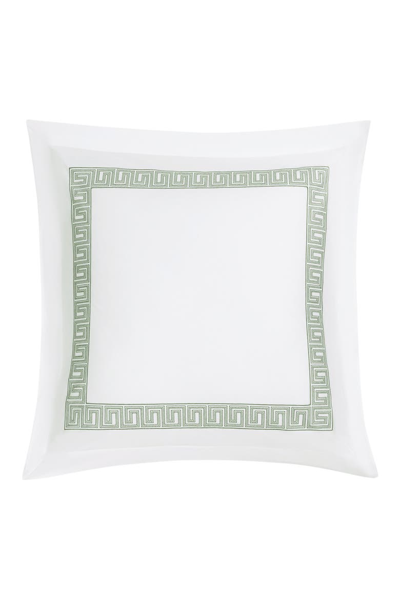 Ophelia Euro Pillow Sham, Main, color, CLOVER