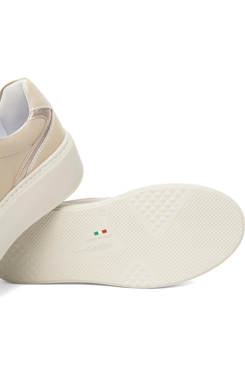 NeroGiardini Platform Sneaker, Alternate, color, Champagne