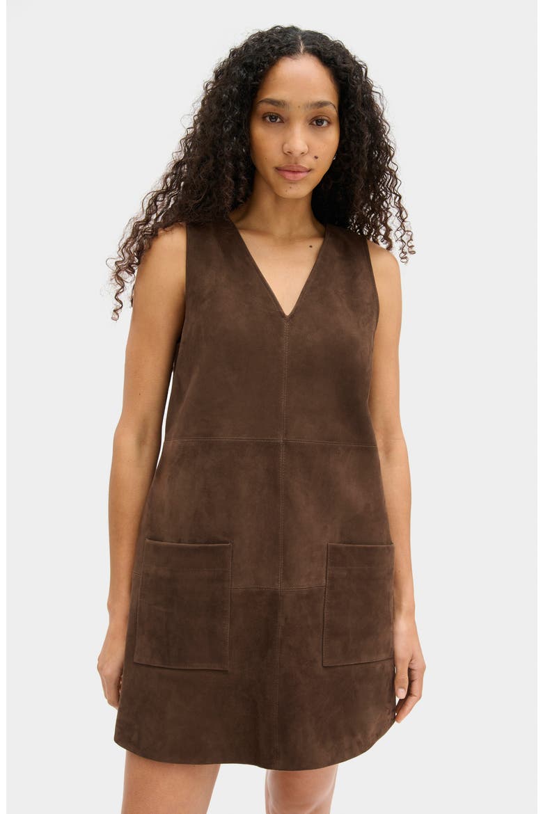 Piper Sleeveless Shift Dress, Alternate, color, BROWN