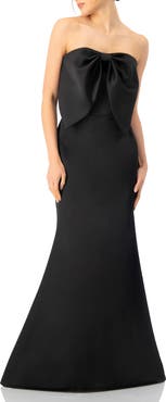 IVONNE Strapless Mermaid Gown with Bow