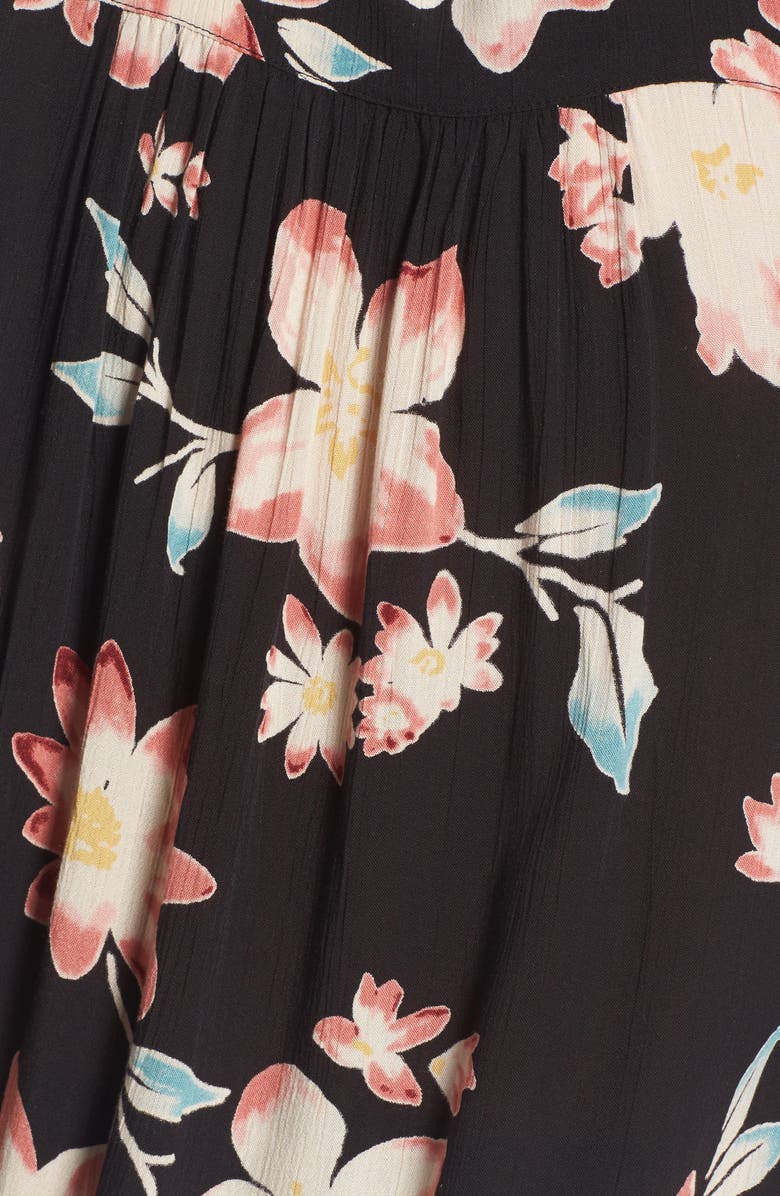 Billabong Birds on High Tie Neck Blouse, Alternate, color, 