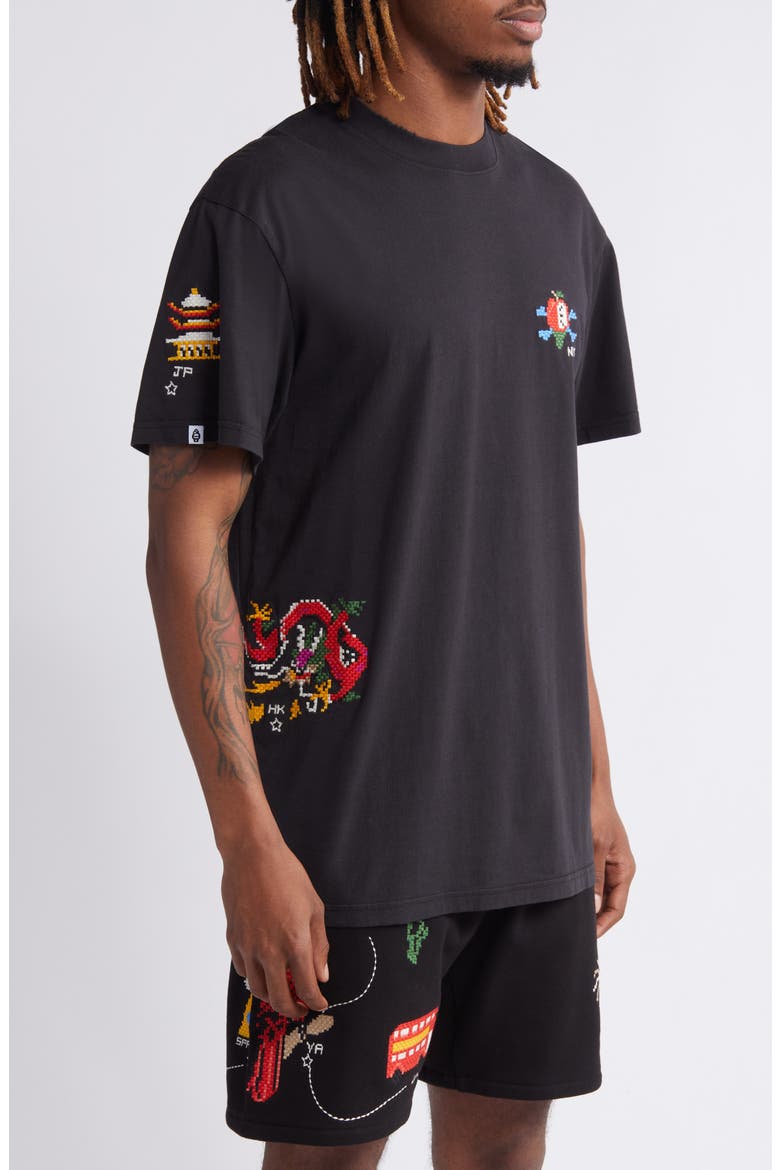 Voyager Embroidered Graphic T-Shirt, Alternate, color, STRETCH LI
