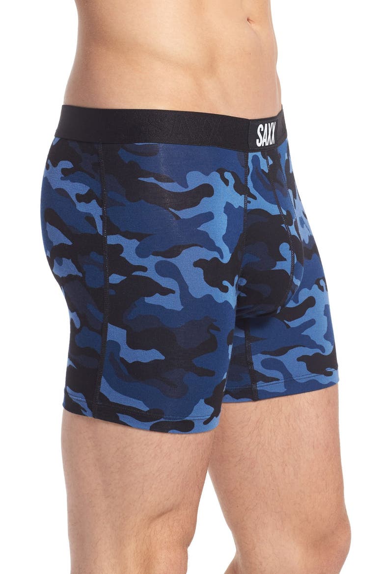 Vibe Stretch Boxer Briefs, Alternate, color, BLUE CAMO