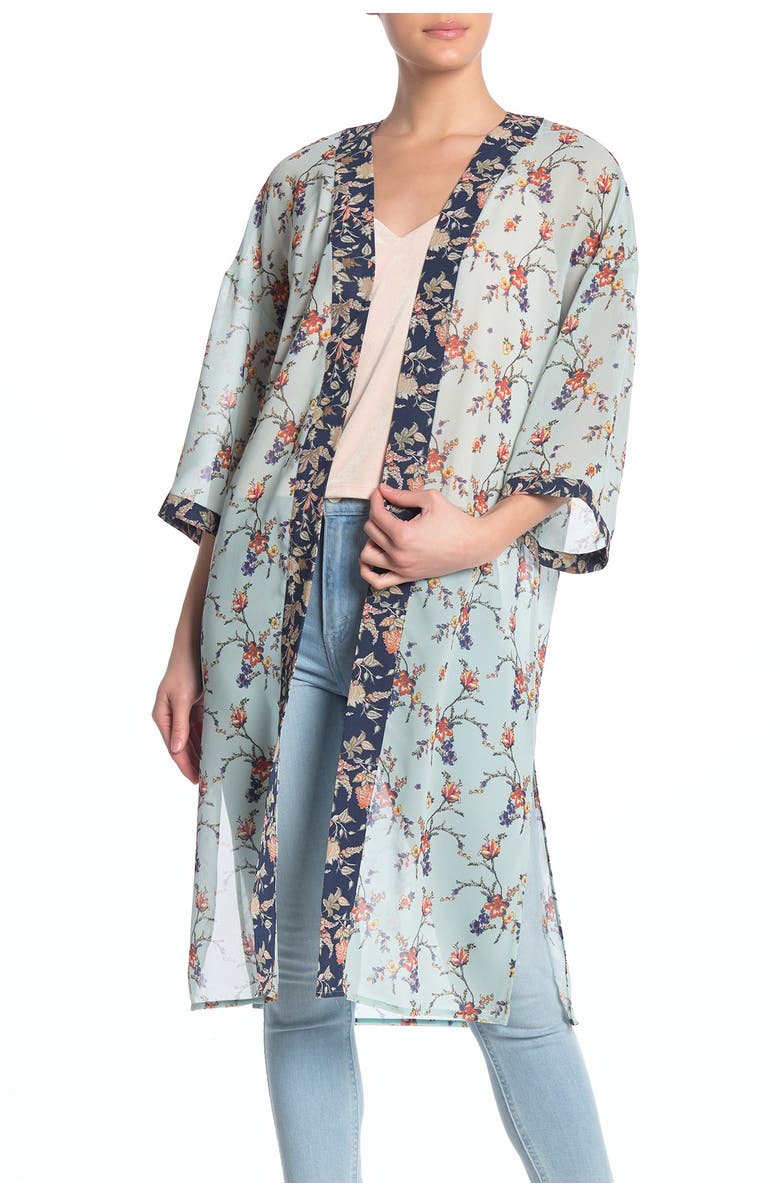 DR2 by Daniel Rainn 3/4 Length Sleeve Kimono, Main, color,