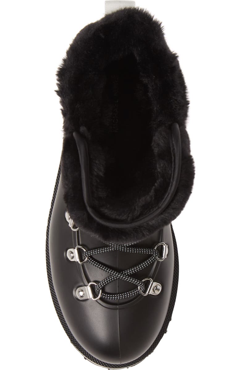 MICHAEL Michael Kors Lanis Faux Fur Trim Waterproof Lace-Up Boot, Alternate, color,