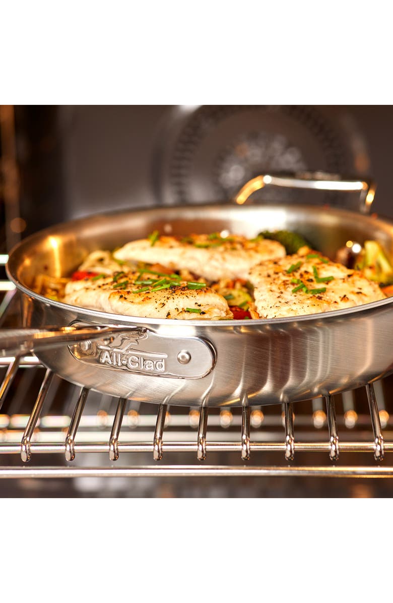 All-Clad D5 5-Piece Brushed Stainless Steel Cookware Set, Alternate, color, Silver