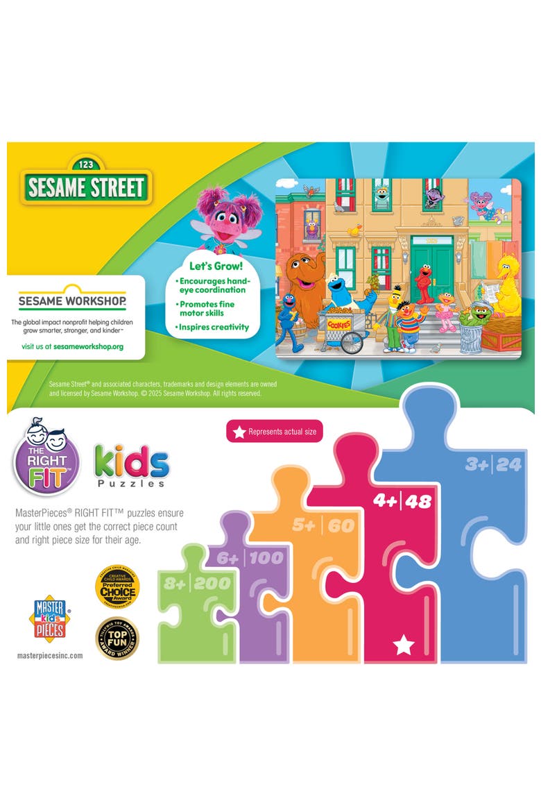 Sesame Street Neighborhood 48pc Puzzle, Alternate, color, Multicolor