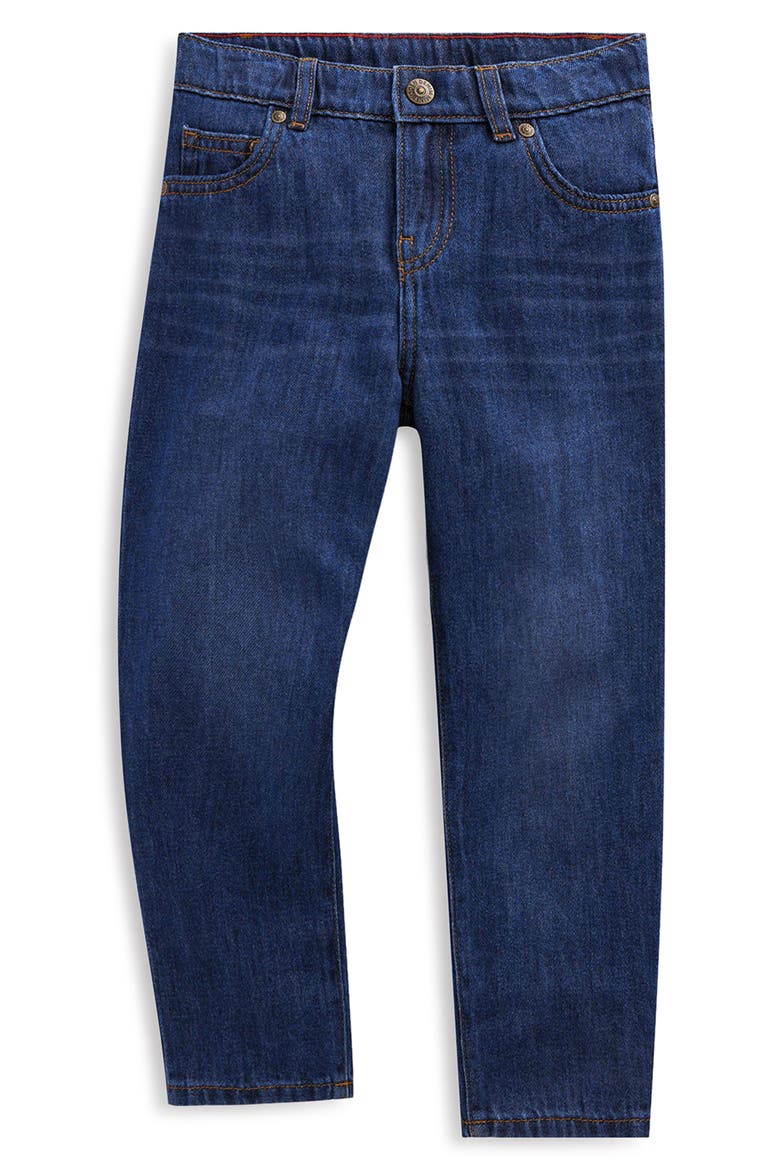Kids' Tapered Leg Jeans, Main, color, MID WASH