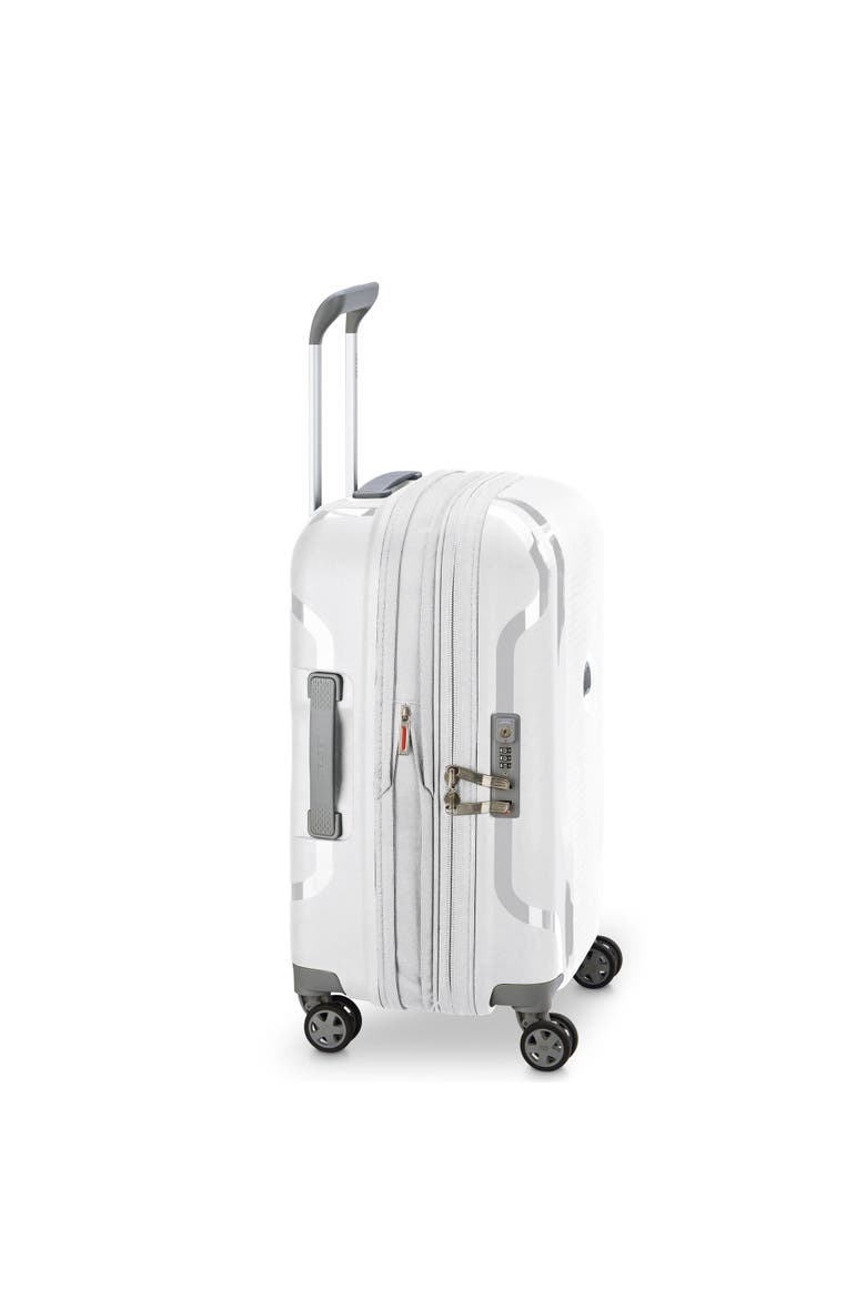 Clavel Hardside Expandable (19"/30") 2 Piece Spinner Luggage Set, Alternate, color, White