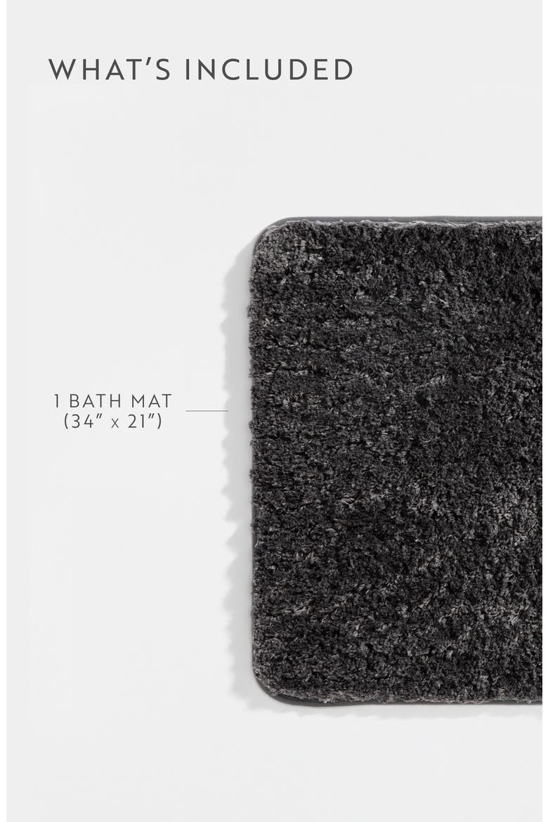 Plush Shaggy Bath Mat, Alternate, color, SHAGGY GRAY