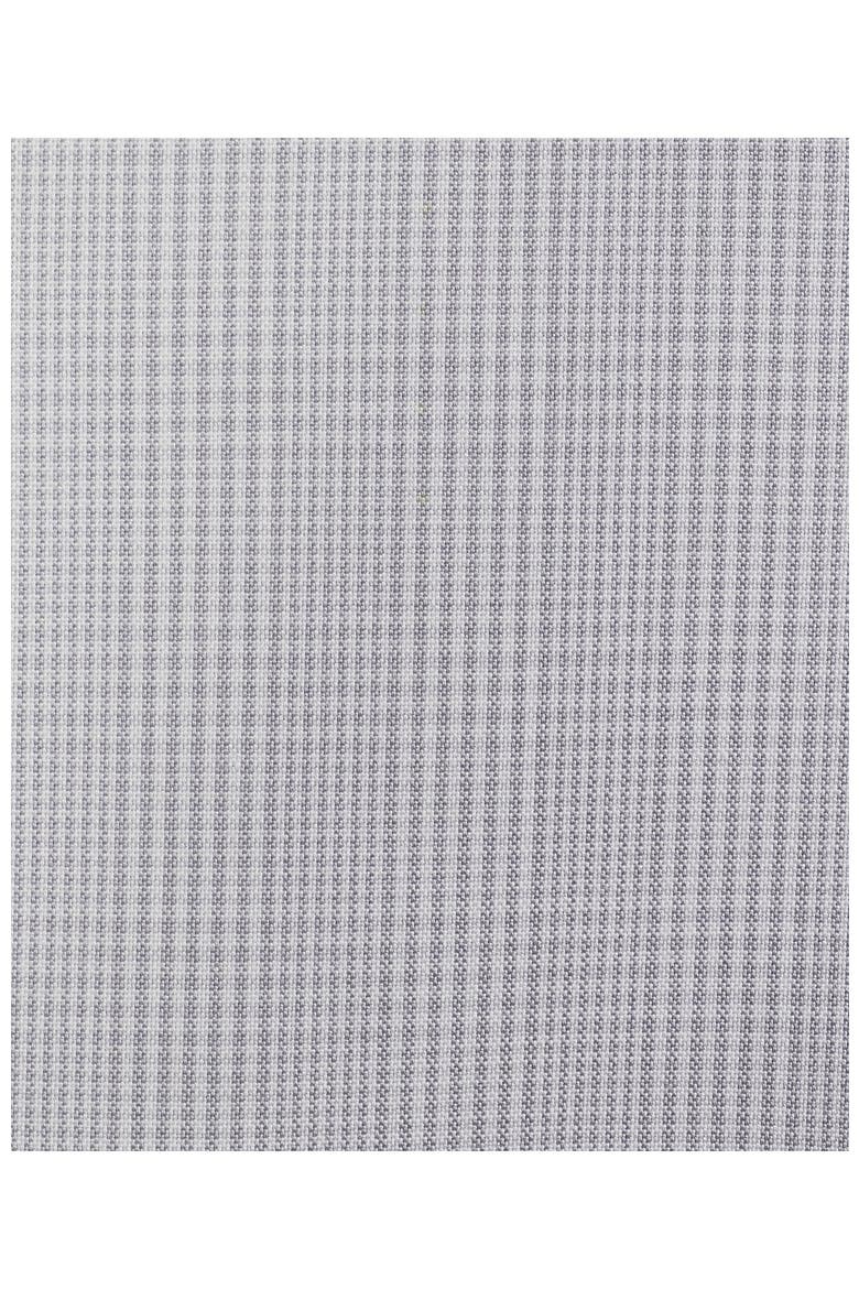 No Iron Supima Cotton Pinpoint Straight Collar Dress Shirt, Alternate, color, Fog Gray Glen Plaid