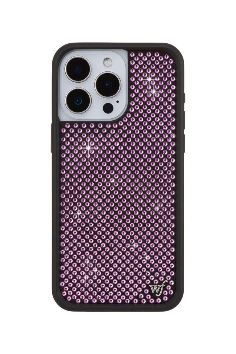 Pink Rhinestone iPhone Case, Alternate, color, Pink