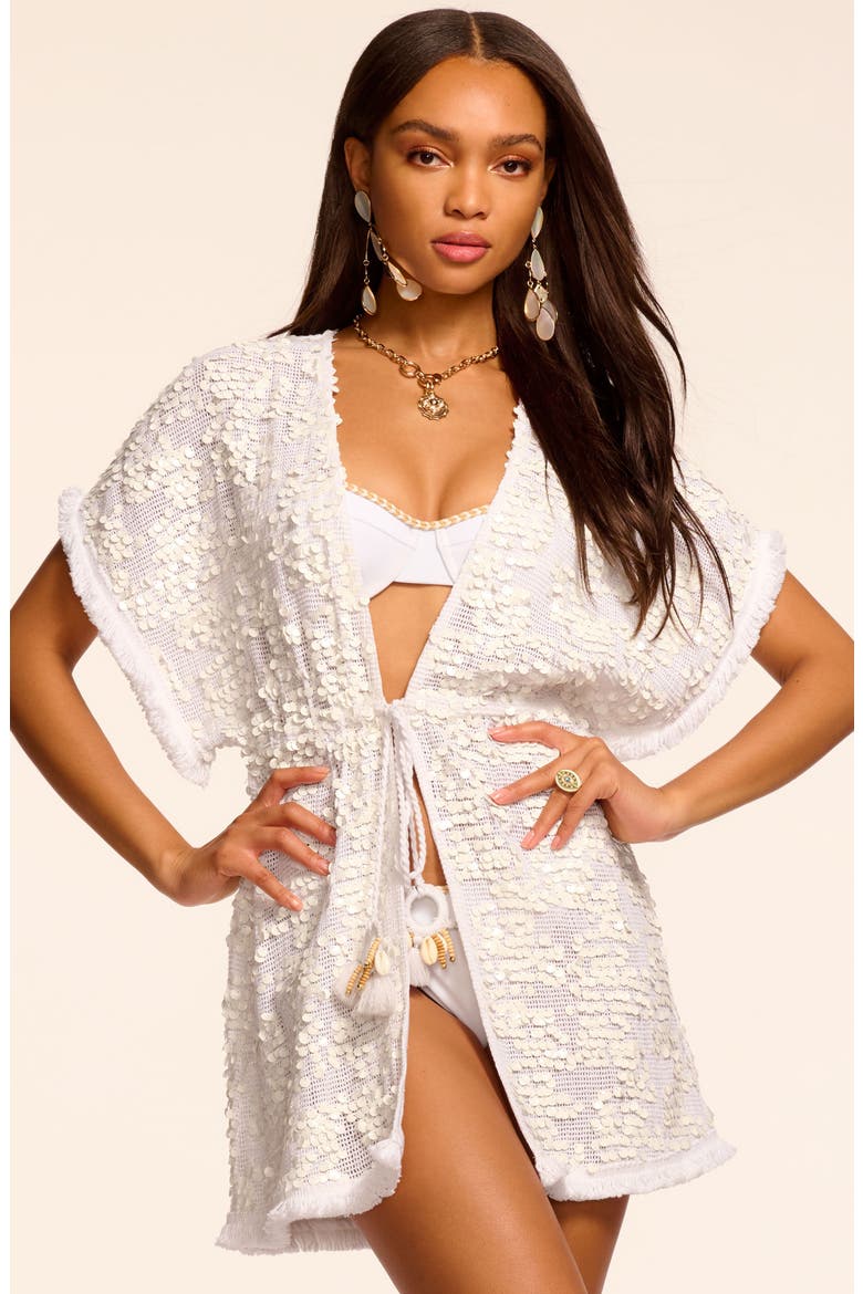 Laurie Sequin Cover-Up Dress, Alternate, color, WHITE PAILLETTE
